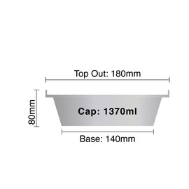 Aluminium Foil 180/1370 (Gold) with Plastic Lid